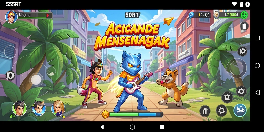 Tampilan menarik dari gameplay seru 55RT.
