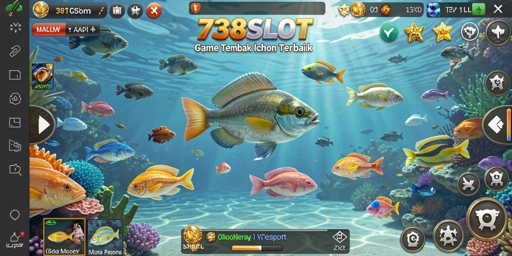 Tampilan gameplay Tembak Ikan yang seru dan menantang.