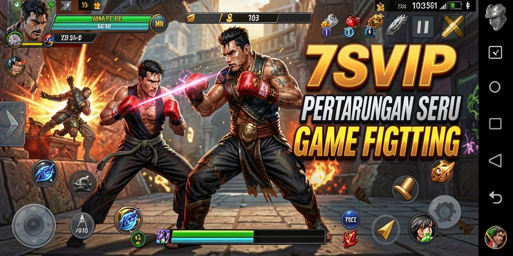 Gameplay pertarungan seru dalam 7SVIP dengan grafis menawan.