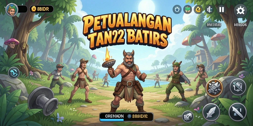 Tampilan menarik dari gameplay petualangan di 88IDR.