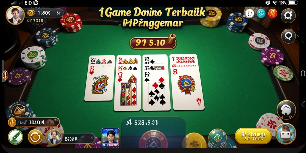 Tampilan visual yang menawan dalam gameplay Domino.
