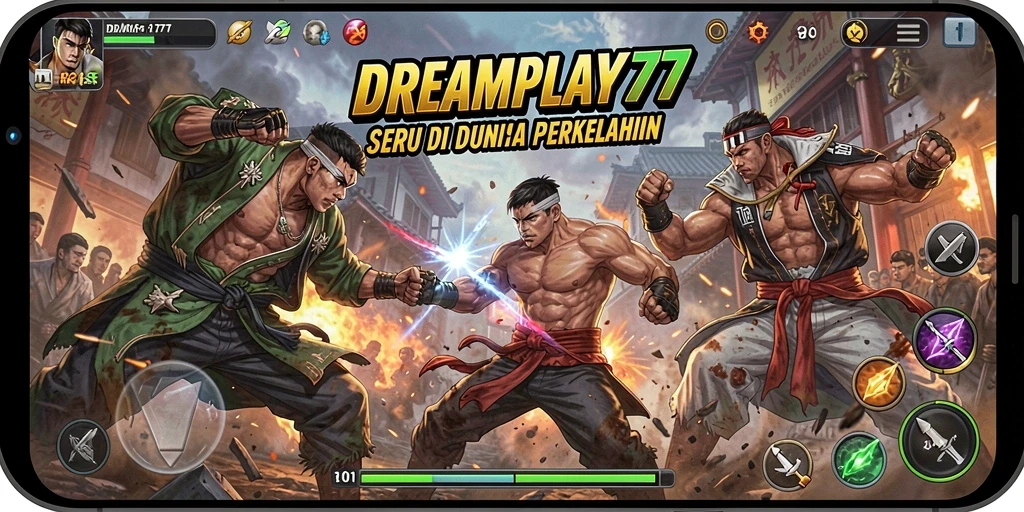 Gameplay seru dan pertarungan intens dalam DREAMPLAY77.