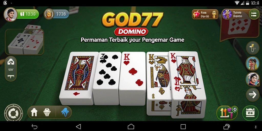 Screenshot gameplay DOMINO yang seru dan menantang di GOD77.