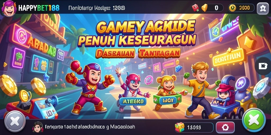 Screenshot utama dari gameplay Arcade yang seru.