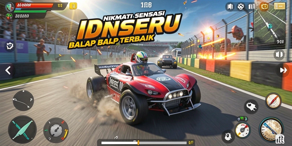 Tampilan gameplay IDNSERU yang mendebarkan dan penuh aksi.