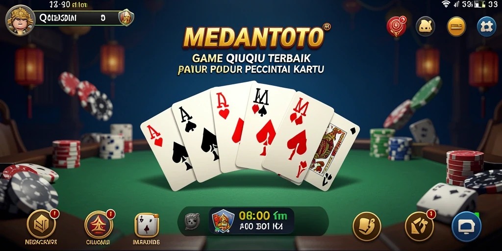 Tangkapan layar gameplay QiuQiu MEDANTOTO yang seru.