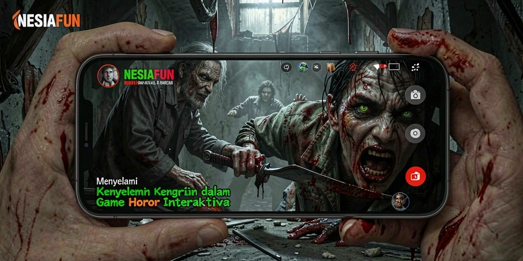 Tampilan gameplay menegangkan di dalam <strong>NESIAFUN</strong> yang penuh dengan teror.