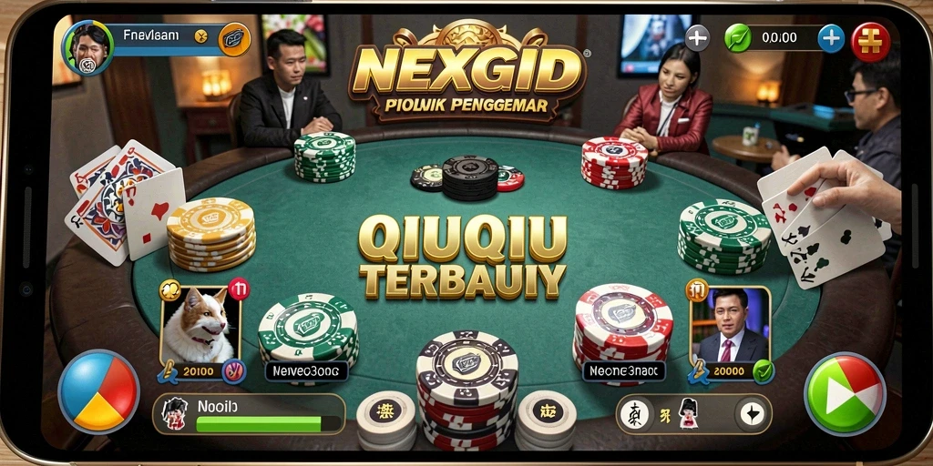 Gameplay seru NEXGID yang memperlihatkan bermain QiuQiu.