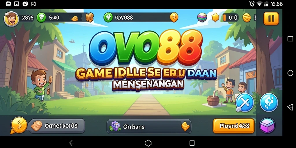 Tampilan gameplay OVO88 yang menarik dan penuh warna.