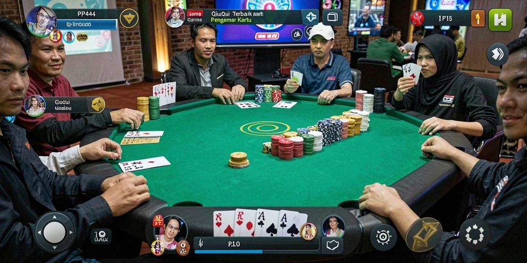 Screenshot gameplay QiuQiu yang menarik dan interaktif.