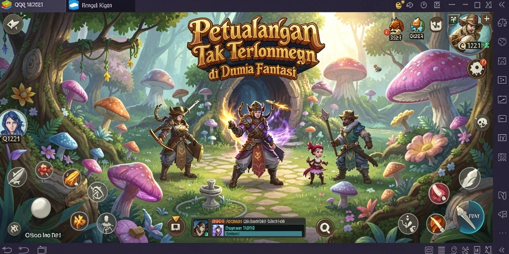 Tampilan gameplay <strong>QQ1221</strong> yang menakjubkan dalam suasana petualangan yang mendebarkan.