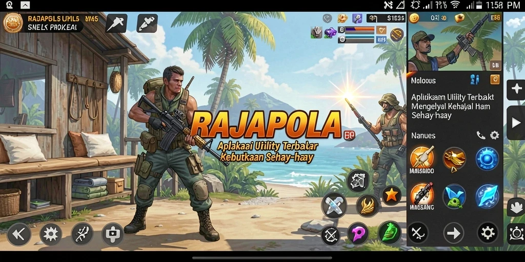 Tampilan interaktif dan efisien dari aplikasi RAJAPOLA.