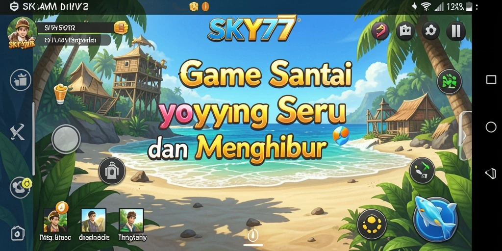 Visual menarik dari gameplay Casual SKY77 yang menghibur.