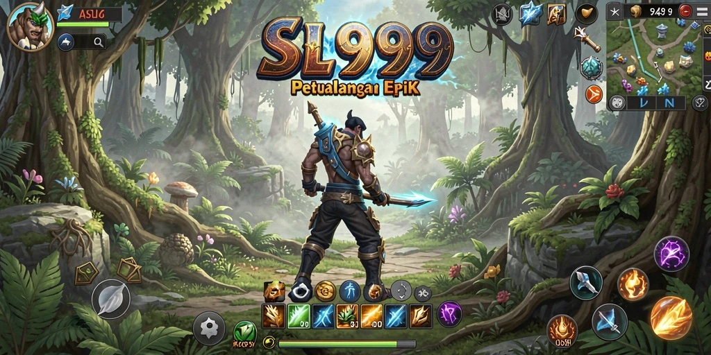 Screenshot gameplay SL999 menampilkan aksi seru dalam dunia MMORPG.