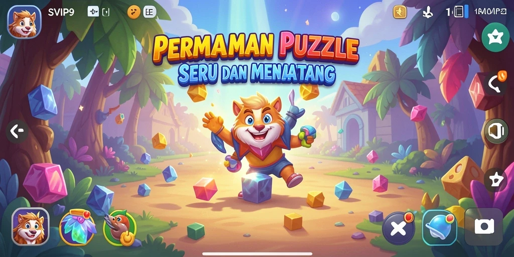 Tangkapan layar utama SVIP9 menampilkan gameplay Puzzle yang seru.