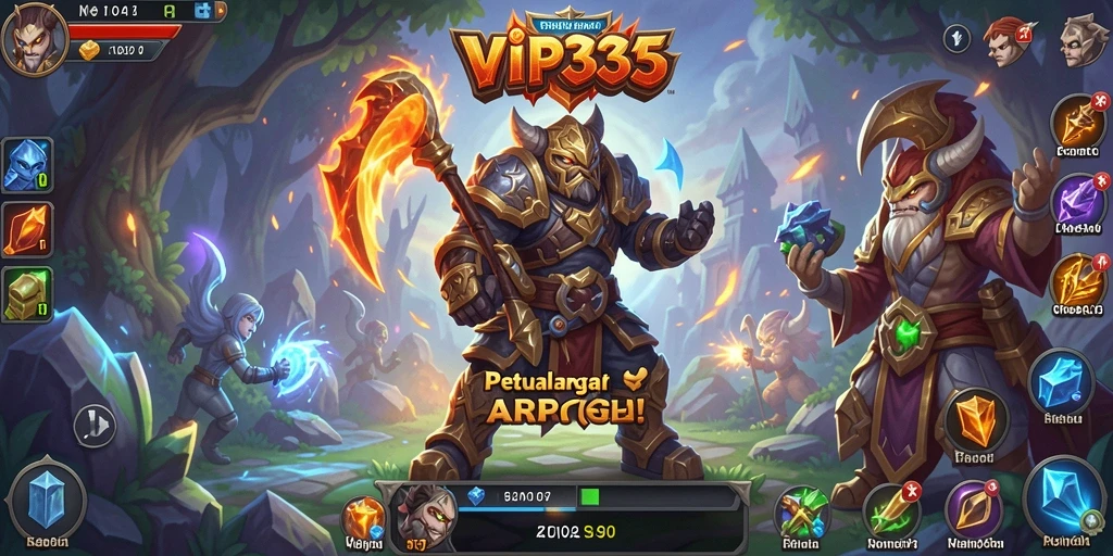 Tampilan gameplay seru dari VIP333 dalam genre ARPG.
