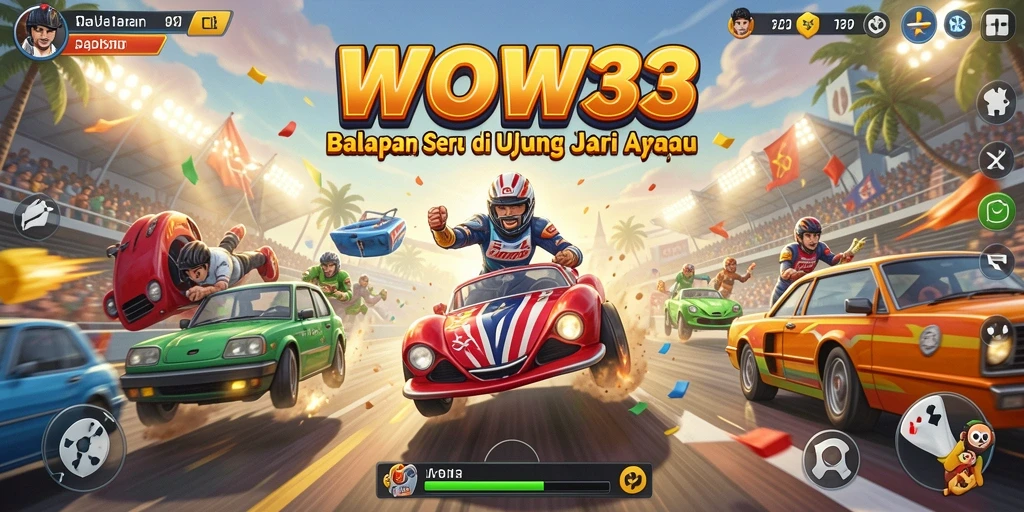 Gameplay WOW33 yang intens dengan grafis balapan yang spektakuler.